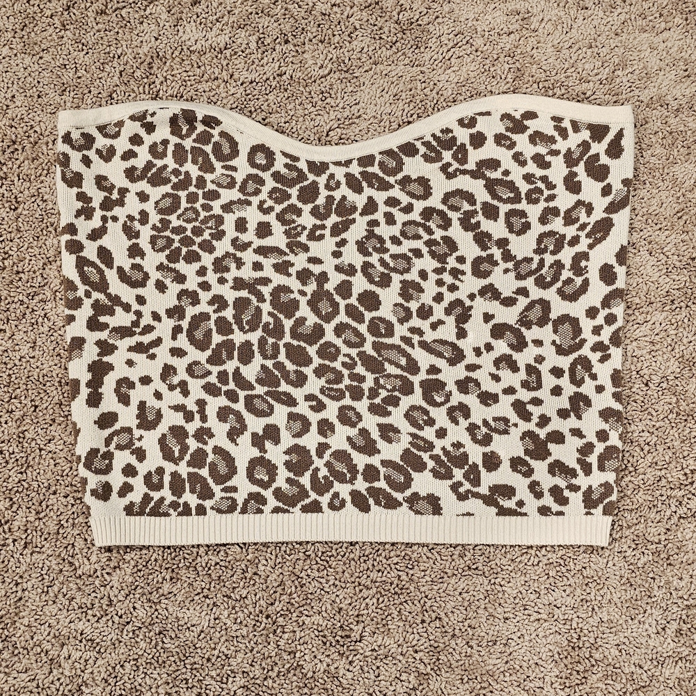 Express Leopard Print Cr - Brown and Cream